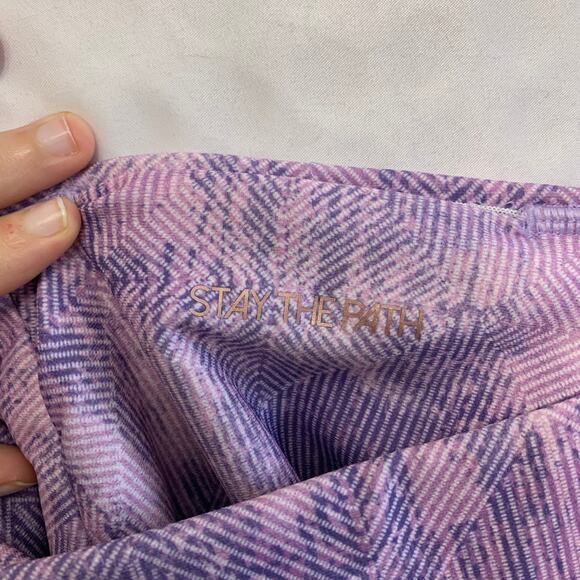 Calia Essential Collection Geometric Printed Leggings NWT Womens Sz XS Purple - Picture 5 of 7